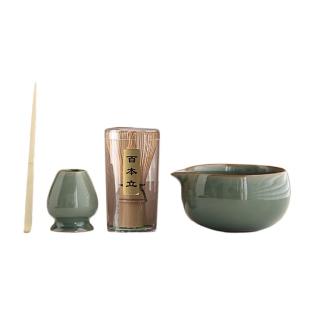 Japones Matcha Set Bambú Matcha Batchisk Herramientas de fabricación de té Consejo de tazón de té Matcha con para utensilios de té japoneses Estilo D