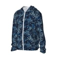 thumbnail image 2 of Fotbe Hawaiian Style Men's Women's UPF 50+ Sun Protection Jacket Hooded Cooling Shirt with Pockets Hiking Outdoor Performance-X-Large, 2 of 8