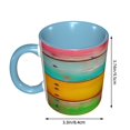 thumbnail image 3 of Old Wooden Board Vintage Colorful Coffee Mug Fun Custom Ceramic Mugs 11oz Sky Blue, 3 of 5