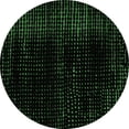 thumbnail image 1 of Ahgly Company Indoor Round Abstract Emerald Green Modern Area Rugs, 5' Round, 1 of 4