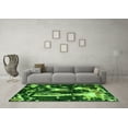 thumbnail image 3 of Ahgly Company Indoor Rectangle Oriental Green Modern Area Rugs, 2' x 4', 3 of 4