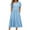 Light Blue, variant on ZZwxWA Womens Summer Tunic Dress 2025 Crew Neck Ruffle Short Sleeve A Line Sundress Casual Loose Flowy Swing Midi Dresses