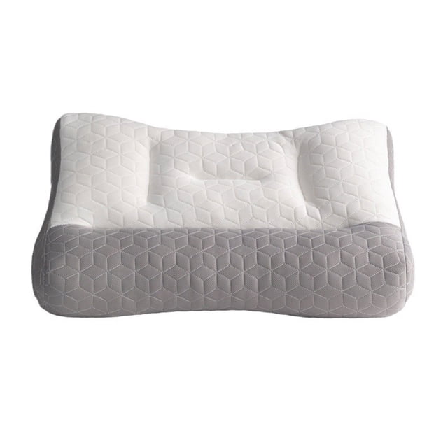 Bewildely Almohada de memoria, almohada de apoyo, almohada Cervical para reducir la presión de la oreja para dormir, almohada de ayuda para Juegos de cama almohada alta