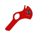 thumbnail image 3 of bedienty Activated Cycling Mask Reusable Mouth Face Mask with Filter Anti-haze Anti-dust Removable Face Cover red, 3 of 6