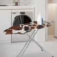 thumbnail image 2 of Kuiaobaty Ironing Board Cover Retro Brown Cow Print Pattern Washable Iron Protector Cover Dust Cover with Elastic Edge and Adjustable Straps Easy to Install for Ironing Board, 2 of 5