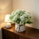 thumbnail image 1 of Artificial Flower With Small Ceramic Vase Fake Silk Variety Flower Balls Flowers Decoration Table Appropriate Home Party Office Wedding, 1 of 6