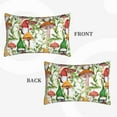 thumbnail image 4 of Daiia Mushrooms Gnomes Bedding Waterproof Pillow Protector Zippered Queen – Bed Bug Proof Pillow Encasement-16"x24", 4 of 9
