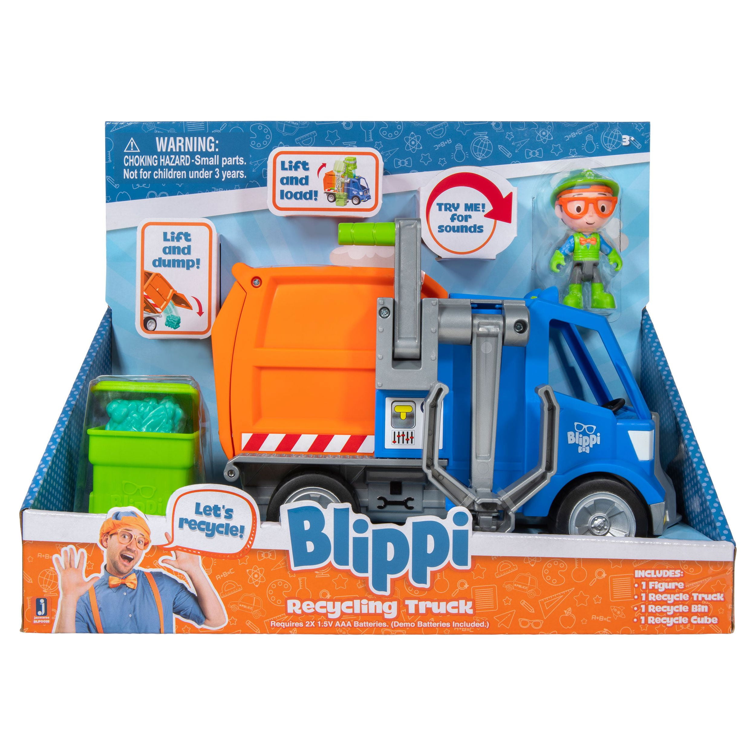 Blippi Recycling Truck - Educational Toys for Kids