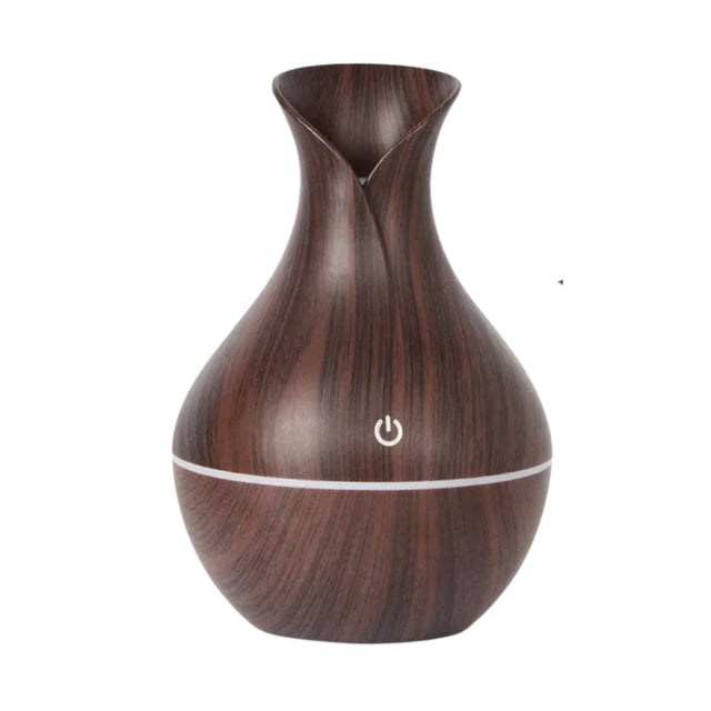 Humidificador de Aromaterapia - Florero de Madera para el Hogar - Café Genérica Humidificador