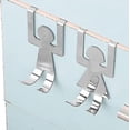 thumbnail image 4 of Gancho de metal para puerta de armario (plateado, 2 unidades), 4 of 5
