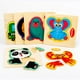 thumbnail image 4 of Rompecabezas De Animales De Dibujos Animados De Madera Para Niños, Juguetes De Educación Temprana Para Niños, Desarrollo De Coordinación Mano-Ojo Minnieouse FN007803-01, 4 of 6