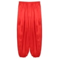 thumbnail image 6 of Alvivi Men Harem Pants Elastic Loose Trousers Hippie Boho Pants Arabian Prince Performance Costume Burgundy 3XL, 6 of 7