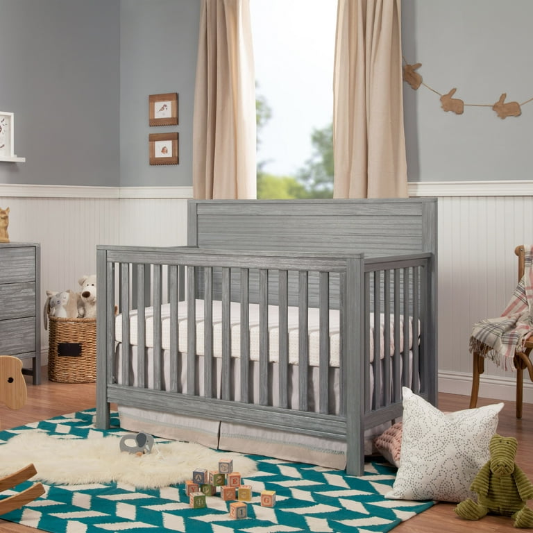 Grey 2024 rustic crib