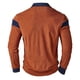 thumbnail image 5 of Ceisia Men's Spring Gift Color Blocked Zipper Turndown Collar Long-Sleeve Blouse - Fashion Casual Sporty Daily T-shirt, 5 of 6