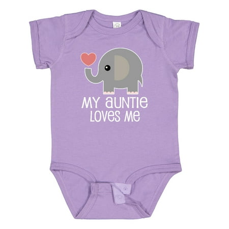 

Inktastic My Auntie Loves Me Niece Gift Baby Boy or Baby Girl Bodysuit