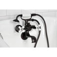 thumbnail image 3 of Kingston Brass KS225PXORB Kingston Three-Handle 2-Hole Tub Wall Mount Clawfoot Tub Faucet with Hand Shower in Oil Rubbed Bronze, 3 of 7