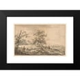 thumbnail image 2 of Egbert van Drielst 24x17 Black Modern Framed Museum Art Print Titled - Woman with Child and Man with Donkey in Landscape (1755 - 1818), 2 of 5