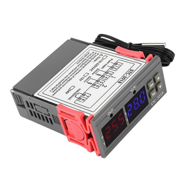 Termostato, controlador de temperatura digital STC-3018 Control de temperatura por microcomputadora Termostato electrónico elegante y moderno