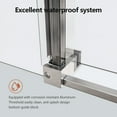 thumbnail image 5 of 56-60" W * 74" H Frameless Single Sliding Shower Doors, Bathroom Sliding Shower Door, 5/16" (8mm) Thick SGCC Tempered Glass Door, 5 of 9