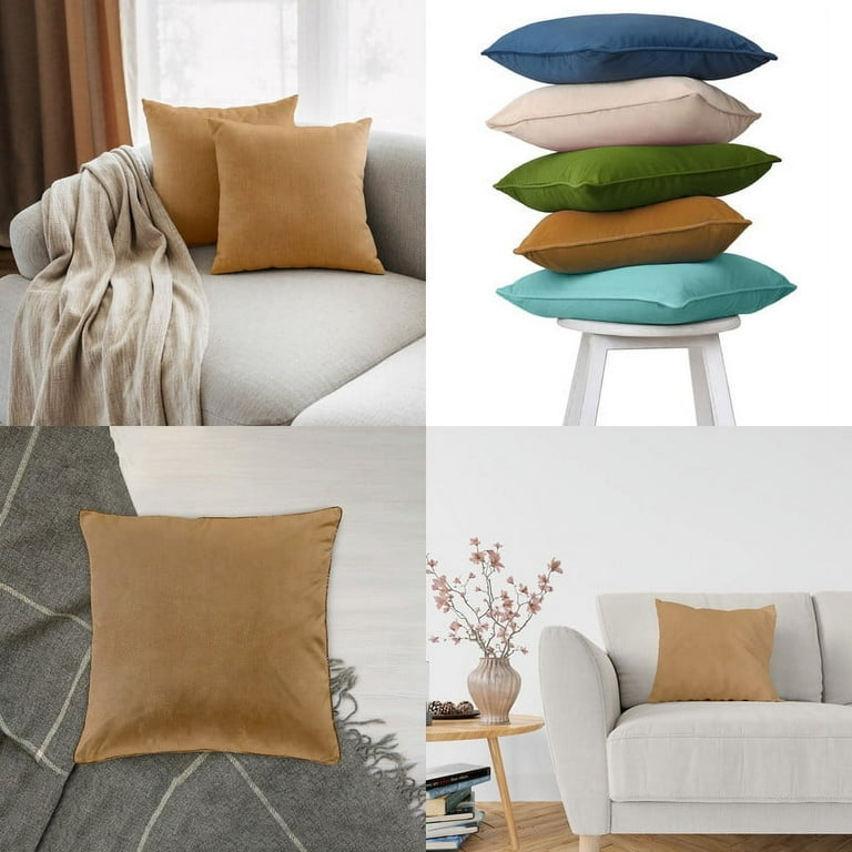 A1HC Velvet Throw Pillow Covers Soft Cushion