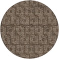 thumbnail image 2 of Addison Rugs Dream Shag Premium Machine Washable Transitional Squares Brown Round Rug, 8' x 8', 2 of 8