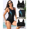 thumbnail image 5 of Alove Womens Sports Bathing Suit Swimsuit Swimwear One Piece Athletic Racerback Swimsuit Slimming S-XL, 5 of 7