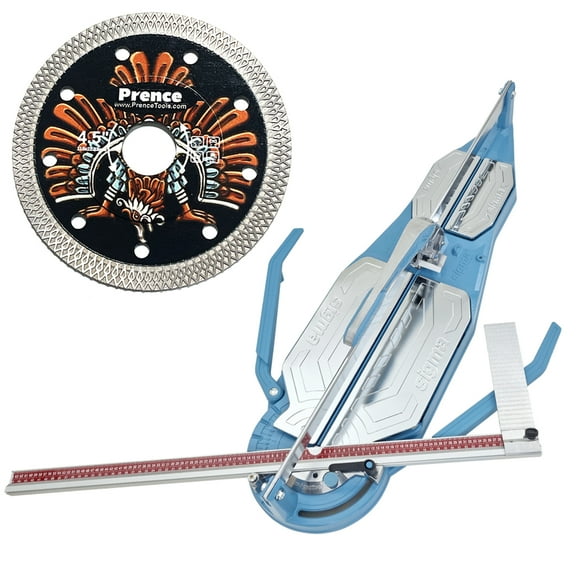 Sigma 4DN - 37 Inch Push Tile Cutter - NEX Series4   Prence 4.5" Diamond Mesh Blade
