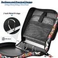 thumbnail image 4 of FORMRS Zipper Binder with Shoulder Strap 2-inch Ring 500 Sheet Capacity File Bag, Colorful Floral Pattern, 4 of 5