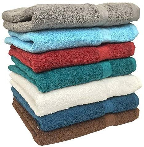 100% Cotton Bath Towels Set 27"x52" Pack of 2 Towels Ultra Soft Bath Gym 