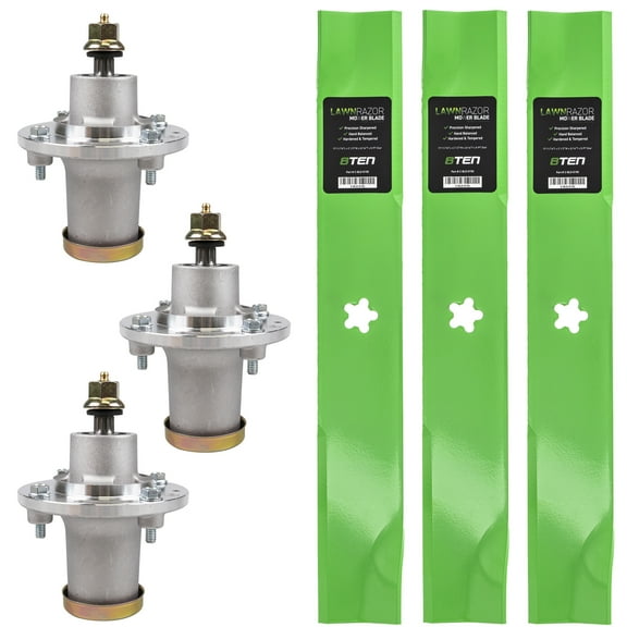 8TEN Spindle High Lift Blade Kit for Husqvarna 52 inch 532173436 MK1002268