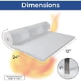 thumbnail image 3 of Ceramic Fiber Insulation Blanket, 4# Density 2400F, 1" x 12"x 24” Fireproof Baffle Blanket for Fireplace - Pack of 4, 3 of 8
