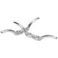 thumbnail image 4 of 6 Inch Cleat, Strong Stainless Steel Hardware Flagpole Cleat Hook 2pcs/set With Mounting Screws For Canoe And Kayak For Small Boats, 4 of 8