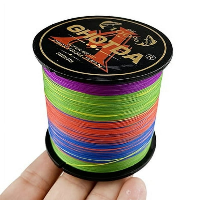 Ligne de Pêche X8 PE 1000M 500M 300M Tressée Multifilament 0.14-0.5mm Multicolore Tissage Extrême Super Résistant Multicolore 1000M 0.28MM 39LB