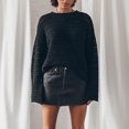 thumbnail image 2 of Top para mujer,Blusa informal de poliéster con cuello redondo y manga larga para mujer, con botones frontales para uso diario, sopatenor, 2 of 7