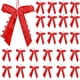 thumbnail image 1 of 25 piezas de lazo de cinta roja, adorno de lazo de cinta con corazón para decorar fiestas, bodas, regalos, cumpleaños, coche, ramo de pelo, silla, hogar, dormitorio, 1 of 5
