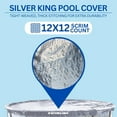 thumbnail image 4 of Swimline Hydrotools Silver King Winter Pool Cover for 12 Ft Above Ground Round Pools, 4 of 7