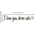 thumbnail image 2 of I Love You Drive Safe Mirror Sticker, Cute Car Decals for Women, Rear View Mirror Sticker, Inspirational Car Accessories, Pink Car Decor, Valentine’s Day Gifts for Her or Him(Blue,5pcs), 2 of 10