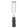 thumbnail image 1 of Cincel para tallar madera Uxcell, herramienta profesional de carpintería de mano de 32 mm con extremo de acero para cuchillado, tallado detallado, manualidades de bricolaje, negro/plata, 1 of 6