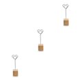 thumbnail image 3 of Soporte para tarjetas de lugar Advancent con clip de metal y Base de madera 11.5 x 3.3 x 3 cm, 3 of 6