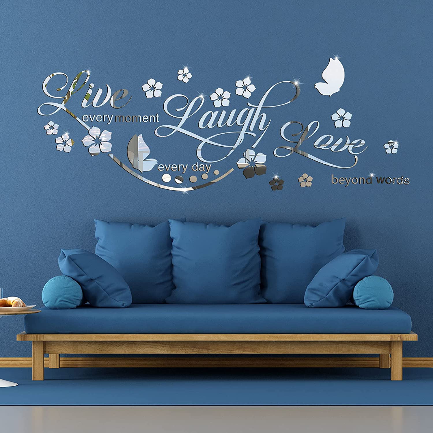 Wall Stickers Art Room Removable Decals Love Family Live Home Quote Laugh DIY