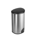 thumbnail image 5 of Nine Stars Toe Touch Automatic Trash Can, 13 Gallon Stainless Steel, Foot Sensor Hands-Free Soft-Close Lid Garbage Bin, Silver, 5 of 7