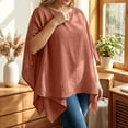 thumbnail image 5 of Bovxnpu Womens Maternity Shirts Maternity Nursing Scarf Cotton Muslin Shawl Cover Up Casual Sleepwear, 5 of 7