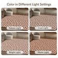 thumbnail image 7 of ODIKA Leopard Spotted Artwork Blush Chocolate Brown Border Contemporary for Great Room, Indoor Open Concept, Large Living Low Profile Flatwoven, 7 of 7
