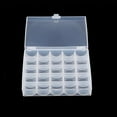 thumbnail image 3 of Bobbin Organizer, Transparent Bobbin Container Sewing Notion Quilting Accessories  For Household Sewing Machine For 25 Spools, 3 of 8