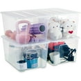 thumbnail image 1 of L Clear Plastic Storage Bins with Lids Stackable and Nestable Storage Boxes with Lids Large Plastic Storage Containers for Garage Closet Kitchen s, 1 of 7