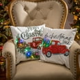 thumbnail image 2 of Gerson Company Set Of 2 16-In L B/O Lighted Fabric Truck Design Pillow, 2 of 2