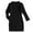 Black, variant on WOYY Toddler Girls Knit Long Sleeve Bodycon Dress Casual Mini Sweater Dress, Sizes 3-4