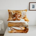 thumbnail image 5 of Erosebridal Cute Angel Comforter Sets Twin Size , Fairy Wings Comforters & Duvets, Orange Super Cozy 2-Piece, 5 of 8