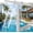 Gray, variant on Dual Spray Waterfall Sprinkler Fountain for Above and In-Ground Pools, Adjustable Waterfall Cooling and Relaxation, Above Ground Pool Accessories