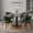 Green, variant on IZXGS Dining Chairs Set of 6, Modern Upholstered Faux Leather Kitchen Chairs with Curved Back Metal Legs,Green